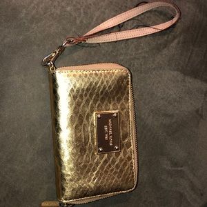 Michael Kors Gold Wristlet